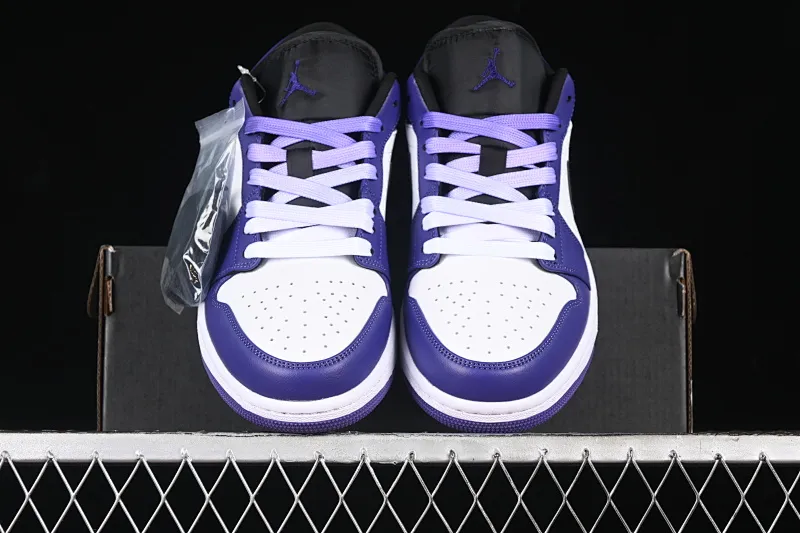 All categories Air Jordan Jordan series basketball shoes Air Jordan 1 Low Air Jordan 1 Low AJ1 Joe 1 grape purple low-top basketball shoes 553558-500